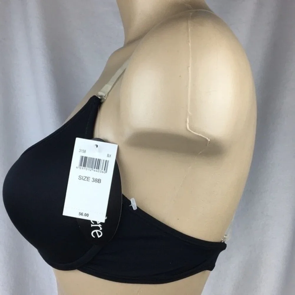 Le Mystere Black Nu Claire Convertible Bra New 34C